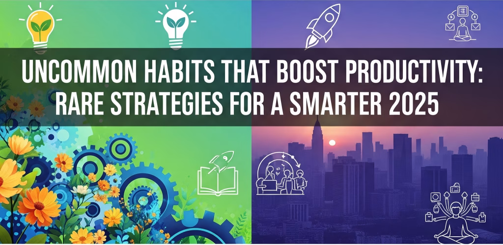 Uncommon habits that boost productivity